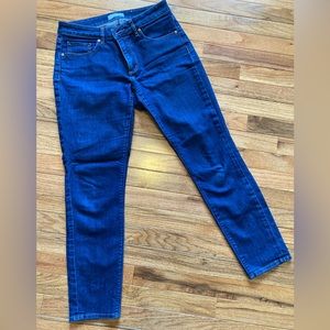Loft Curvy Skinny Dark Wash Denim Jeans Size 6/28